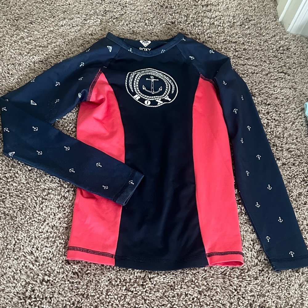 Roxy rash guard shirt size 8 kids